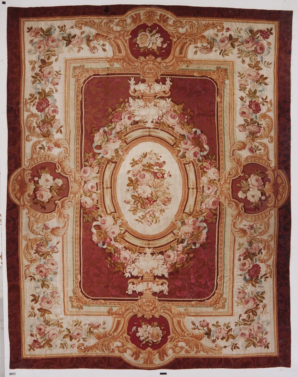 Tappeto Antico Aubusson, numero d'inventario 708